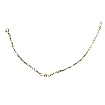 MLD40 Gold-Tone Geometric Station Chain Bracelet