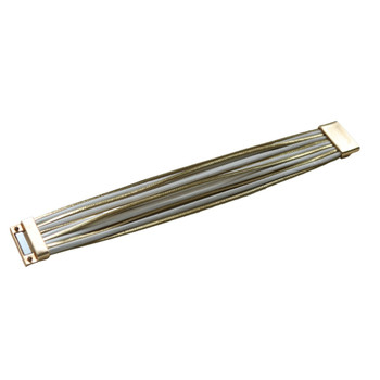 BRSY5 Gold & Ivory Multi-Strand Magnetic Bracelet