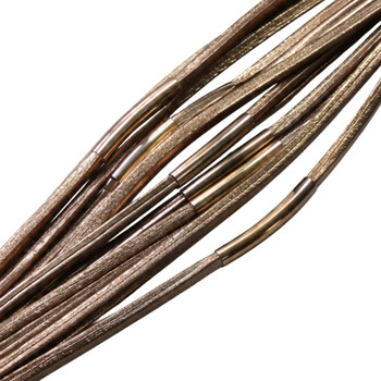 BRSY7 Rose Gold Multi-Strand Tube Accent Magnetic Bracelet