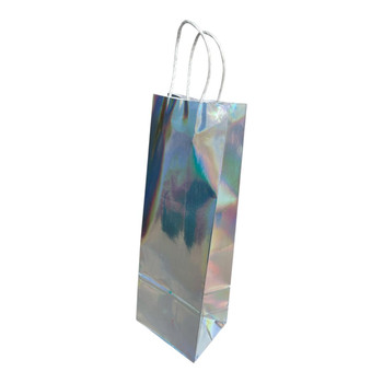 GBSY3B Wine Gift Bag with Twisted Paper Handles (Set of 12) - Holographic