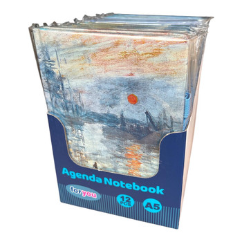 NB7202 A5 Notebook Box (12 Pieces) – Claude Monet Collection II