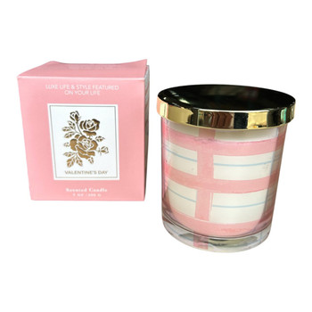 AXW20752B Scented Candle Pink Glass 200g - Cold Brew Oolong