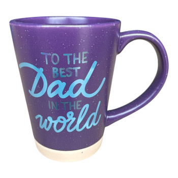 DA557A Purple Ceramic Mug – Best Dad Quote