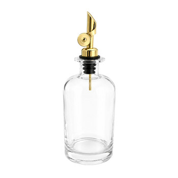 HWBYP2 Premium Clear Glass Oil & Vinegar Dispenser – Gold Pourer