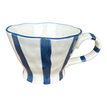 MUGBK1A Ceramic Mug – Coastal Blue Stripe