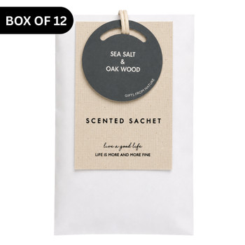 S2206H Fragrance Sachet (Box of 12) – Sea Salt & Oak Wood