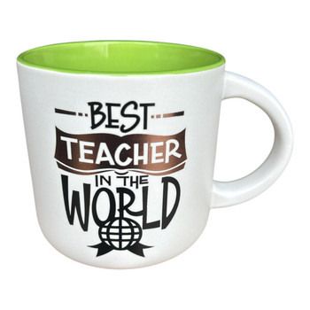 TE956D Ceramic Green Mug – Best Teacher in the World