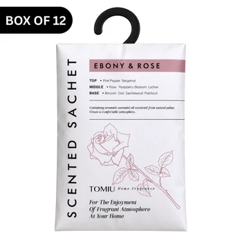 XB2568B Fragrance Sachet (Box of 12) - Ebony & Rose