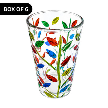 YZ4B Tall Glass Tumbler (Box of 6) - Wildflowers
