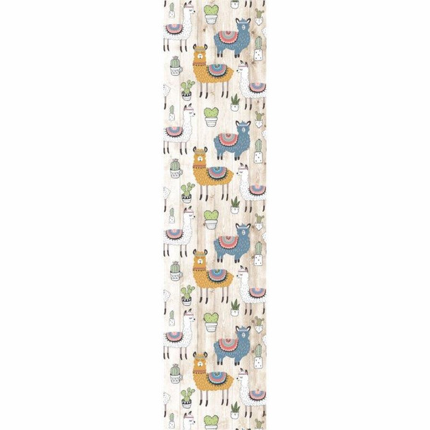 PVCRLAMA01 PVC Table Runner - Llama Drama