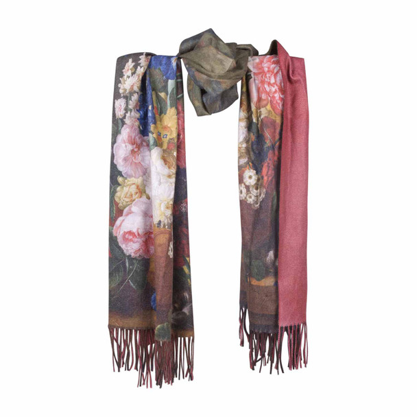 ZZ1 Florals Scarf Tassels