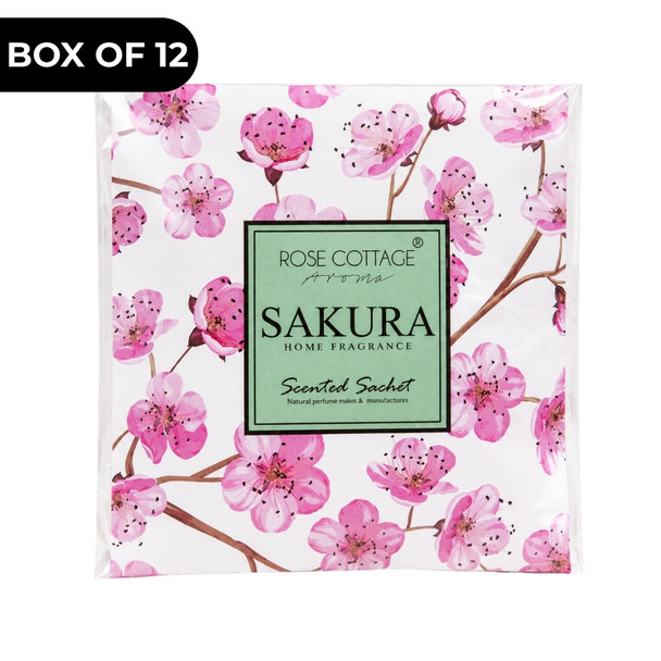 XB034A Fragrance Sachet Paper Box Of 12 - Sakura