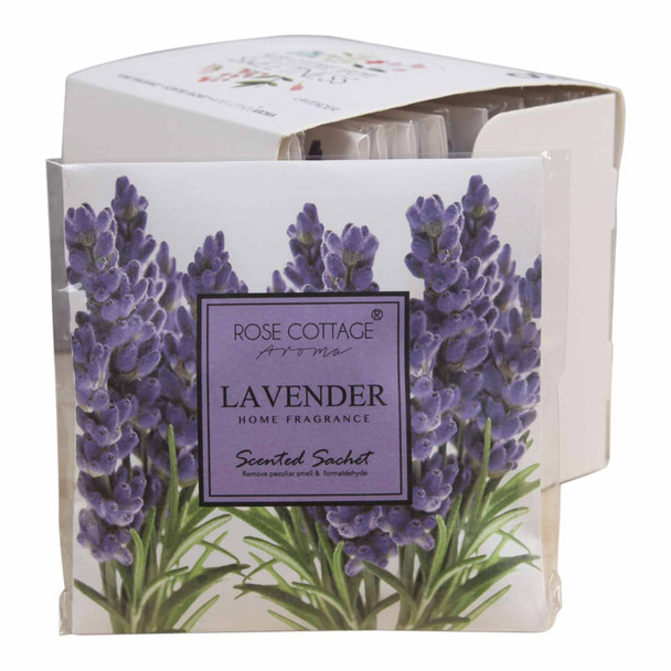 XB034G Lavender Fragrance Sachet Paper Box Of 12