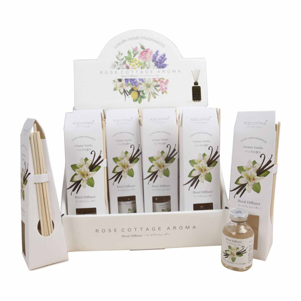 RD870G Creamy Vanilla Reed Diffuser Box Of 12