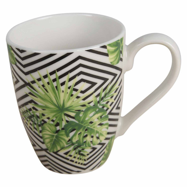 JJ1B Ceramic Mug - Tropical Leaves