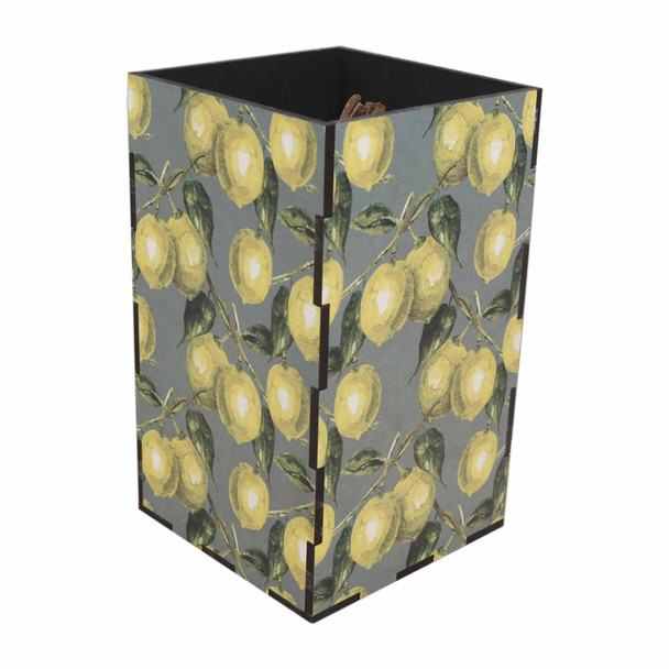 PUHOLD3  Printed Utensil Holder - Lemon