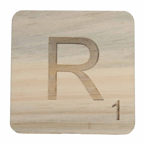 WSLR 10pc Wooden Scrabble Letter R