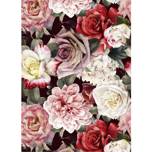 PVCTCMROSES02 Medium PVC Table Cover - Rose Garden