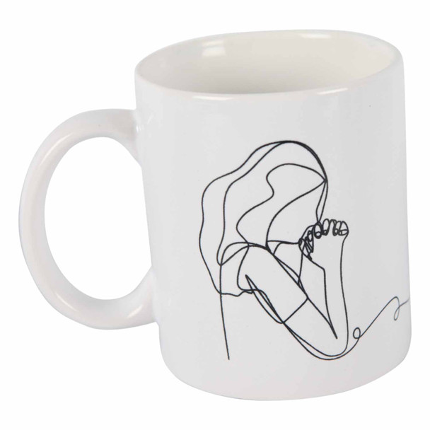 CPM12 One-Line-Sketch Collectable Mug - Girl Praying