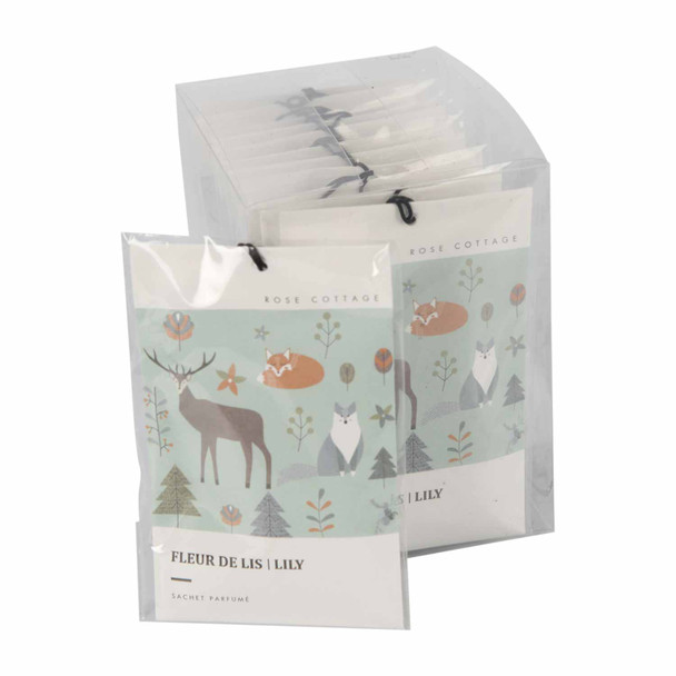 XB089D Set12 Fragrance Sachets - Lily Fox