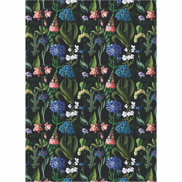 PVCTCMFLORAL04 Medium PVC Table Cover - Green And Blue Floral