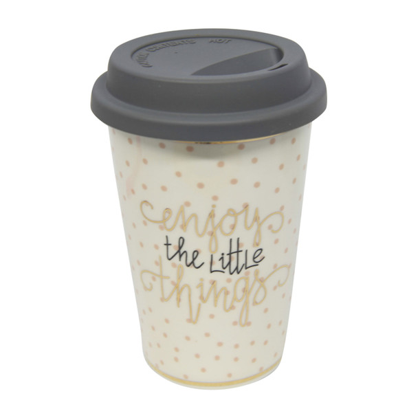 BPM4403AR26D Ceramic Travel Mug Enjoy The Little Things