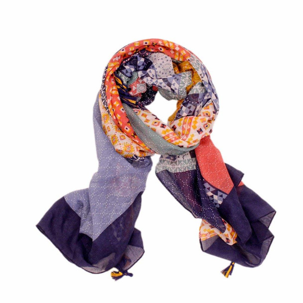 SY22A Scarf - Abstract Colours