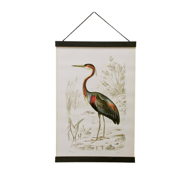 HCPM5 Hanging Canvas Print Medium - Purple Heron