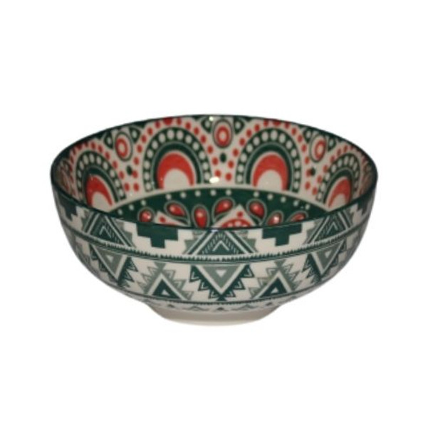 ZY027C Red And Green Ceramic Bowl