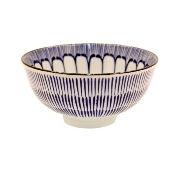 7821V Navy Pattern Ceramic Bowl