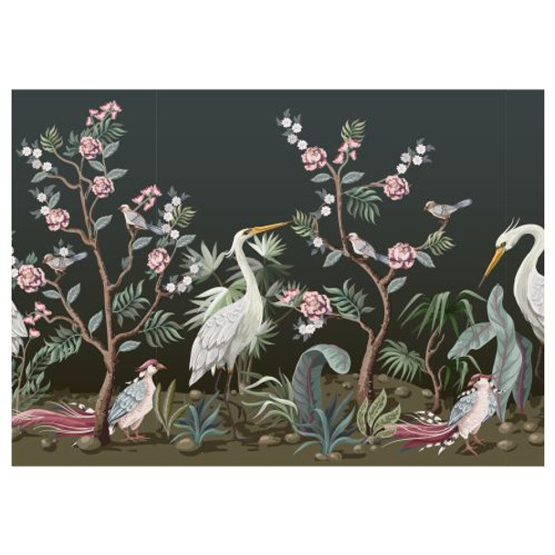PVCPBIRD03 PVC Placemat - Birds and Blossoms