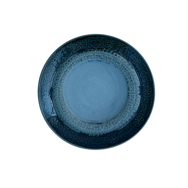 K081B Blue Ceramic Plate