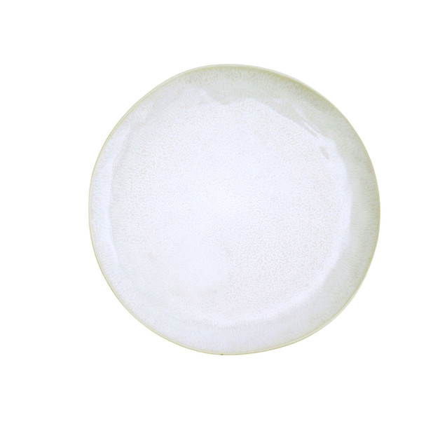 WA105 White Vined Beige 10.5" Ceramic Plate