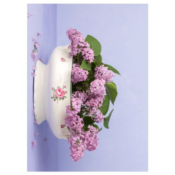 PVCTCMFLORAL13 Medium PVC Table Cover - Still Life Pink Bouquet