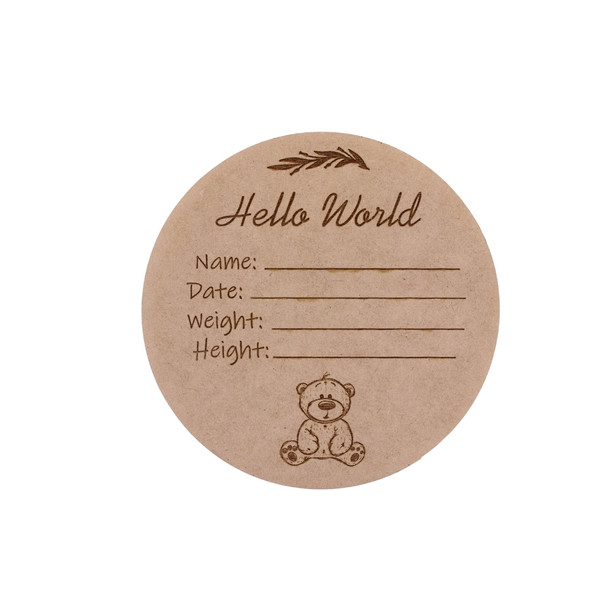 BABYBORN Hello World Engraved Baby Born Board