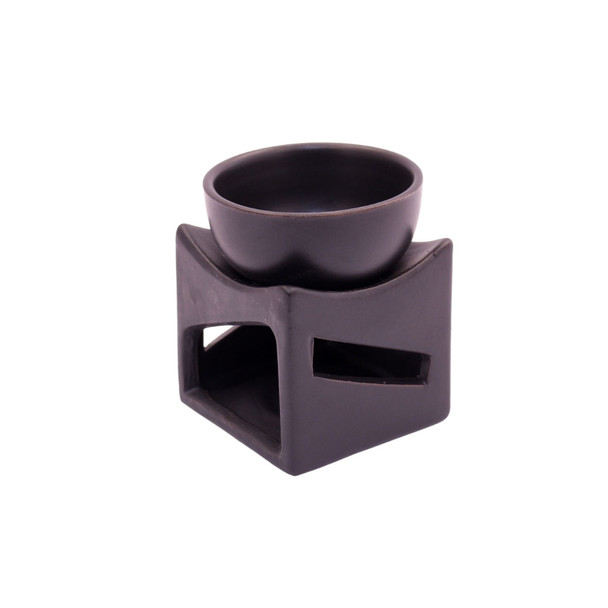 76773BB Intrigue Matt Black Ceramic Oil Burner