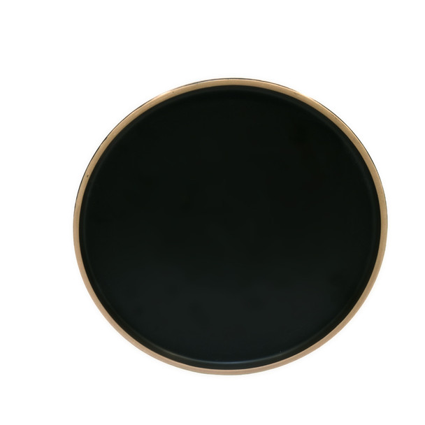 TM21ST0405034 Black Ceramic Dinner Plate