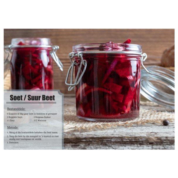 PVCPBEET PVC Recipe Placemat - Soet/Suur Beet