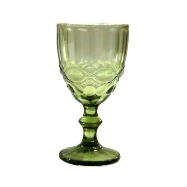 WINEGL001 Green Wine Glass Box of 6