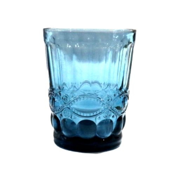 GLASS002 Blue Short Drink Glass Box of 6