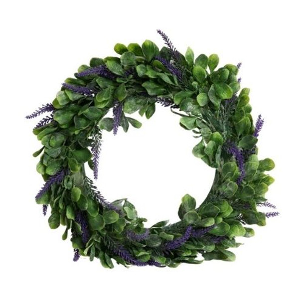 XSJ1G Artificial 43cm Purple Lavender And Leaves Garland