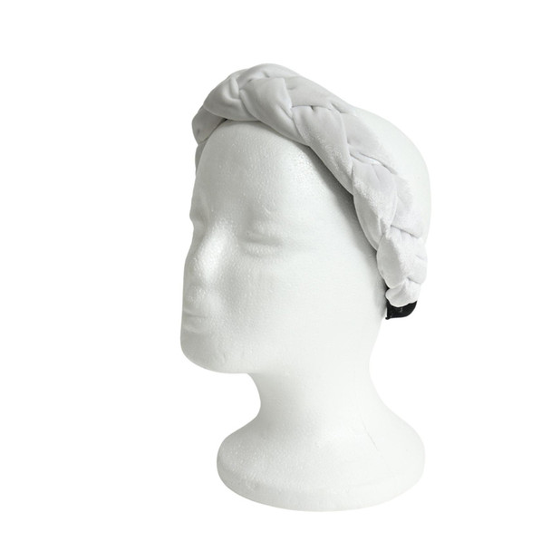 FG2D Velvet Aliceband - White