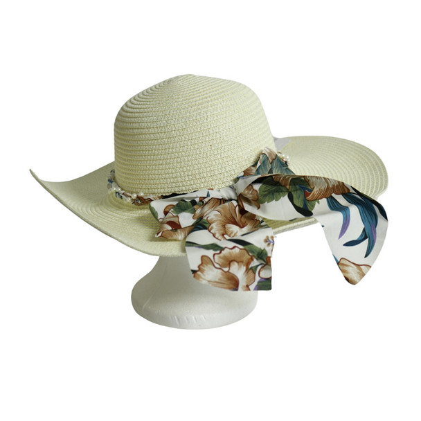 A20210741A Weaved Hat Pearl And Material Belt - Beige