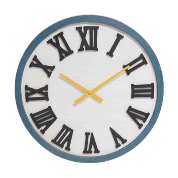 9Q669V Wall Clock - Black Roman Numbers