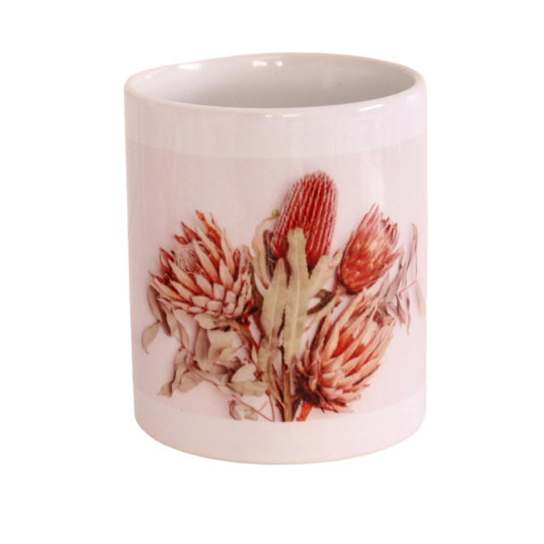 CPM65 Ceramic Printed Mug - King Protea And Eucalyptus