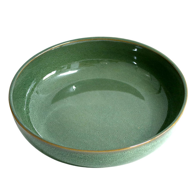 ST005F Ceramic Salad Bowl Green