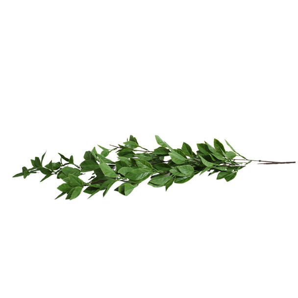 XSJ001 Artificial Leaves - Deep Green Bay Leaves Branch