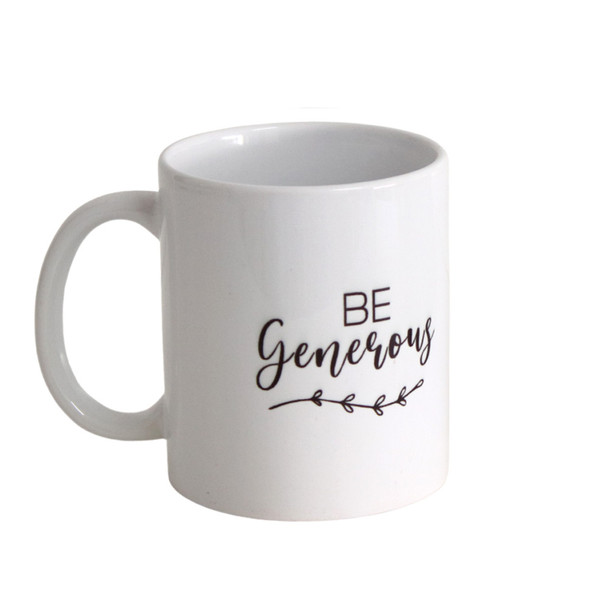 CPM90 Ceramic Printed Mug - Be Generous