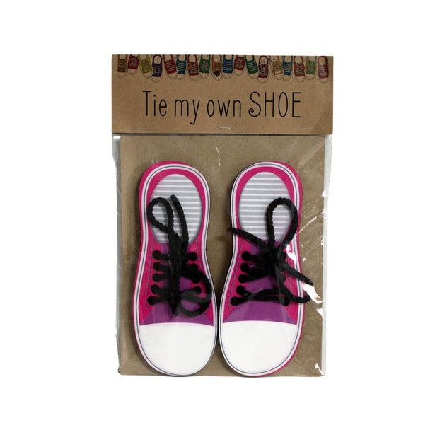 KIDSEDU2 Learning Aid - Pink Tie My Own Shoe