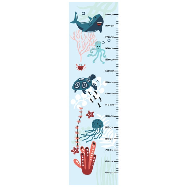 PVCHC22 PVC Height Chart - Sea Creatures